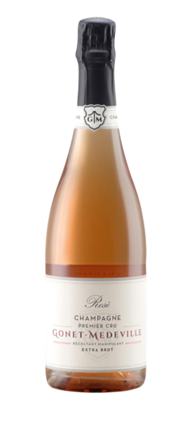 Champagne Gonet-Medeville Rosé Premier Cru Extra Brut Schaumwein Svinando DE