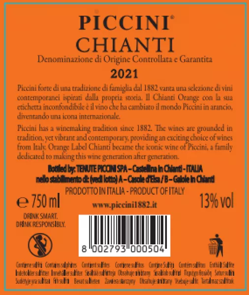 DOCG 1882 Piccini 2022 Chianti | Svinando