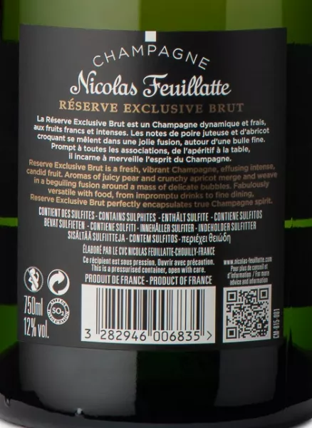 Champagne Nicolas Feuillatte Réserve Brut Feuillatte Svinando Nicolas | Exclusive